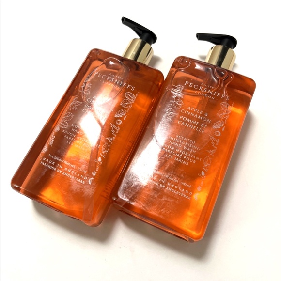Pecksniff’s London Apple & Cinnamon Hand Wash 2-Pack 500ml Each NWT Fall Scent - Picture 2 of 3